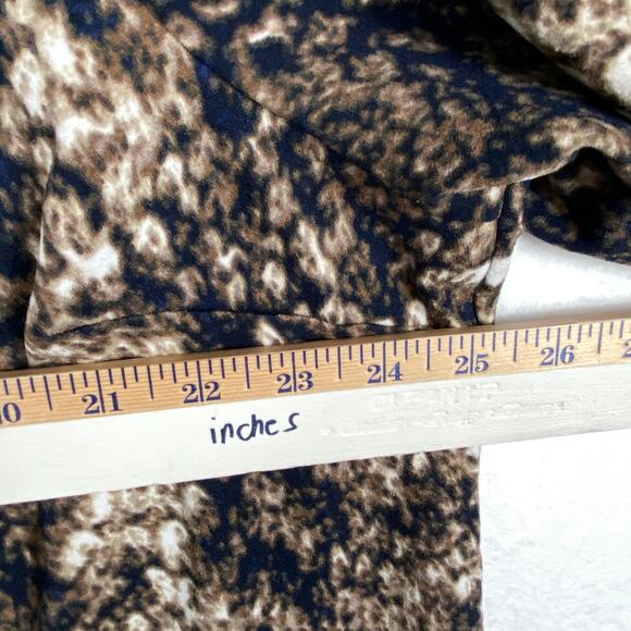 New Curve Brown Snake Print Tunic Dress - Picture 4 of 7